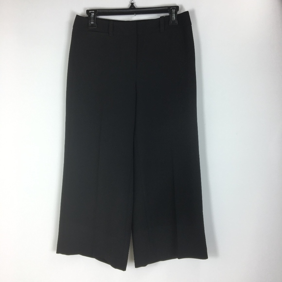 White House Black Market 2 Crop Black Dress Pants - Picture 2 of 5